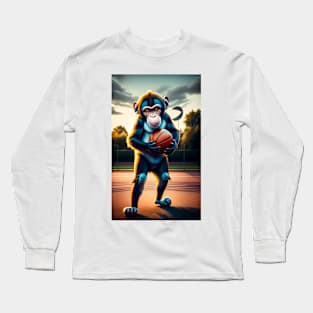 Monkey Basketball 14 Long Sleeve T-Shirt